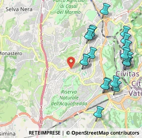 Mappa Via Montoggio, 00168 Roma RM, Italia (2.48158)