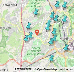 Mappa Via Montoggio, 00168 Roma RM, Italia (2.28688)