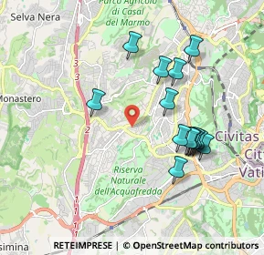 Mappa Via Montoggio, 00168 Roma RM, Italia (1.89643)