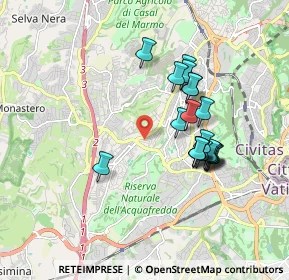 Mappa Via Montoggio, 00168 Roma RM, Italia (1.6835)