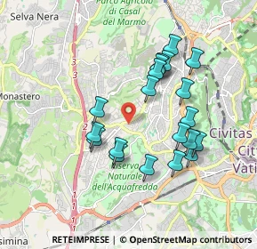Mappa Via Montoggio, 00168 Roma RM, Italia (1.7685)