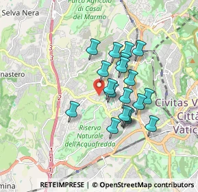 Mappa Via Framura, 00168 Roma RM, Italia (1.45316)