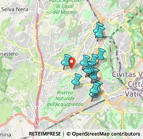 Mappa Via Framura, 00168 Roma RM, Italia (1.455)