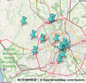 Mappa Via Campomorone, 00168 Roma RM, Italia (7.21077)