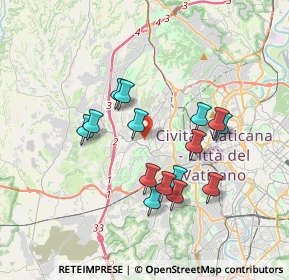 Mappa Via Campomorone, 00168 Roma RM, Italia (3.35133)