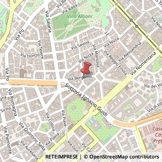 Mappa Via Bergamo, 34, 00198 Roma, Roma (Lazio)