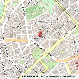 Mappa Via Bergamo, 32, 00198 Roma, Roma (Lazio)