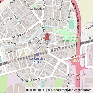 Mappa Via Achille Vertunni, 167, 00155 Roma, Roma (Lazio)