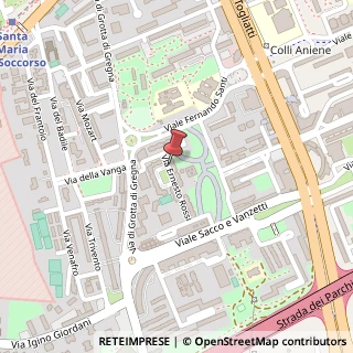 Mappa Via Ernesto Rossi, 4, 00155 Roma, Roma (Lazio)