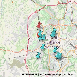 Mappa Via dei Monti di Primavalle, 00168 Roma RM, Italia (3.59143)