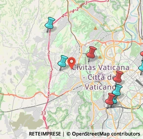 Mappa Via dei Monti di Primavalle, 00168 Roma RM, Italia (6.10364)