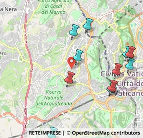 Mappa Via dei Monti di Primavalle, 00168 Roma RM, Italia (2.6325)