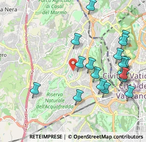 Mappa Via dei Monti di Primavalle, 00168 Roma RM, Italia (2.30889)