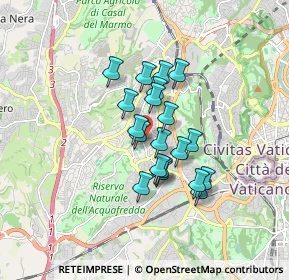 Mappa Via dei Monti di Primavalle, 00168 Roma RM, Italia (1.2985)