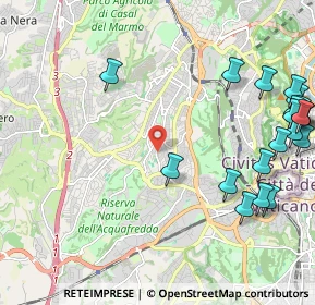 Mappa Via dei Monti di Primavalle, 00168 Roma RM, Italia (3.0705)
