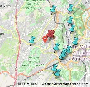 Mappa Via dei Monti di Primavalle, 00168 Roma RM, Italia (2.05438)