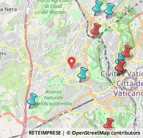 Mappa Via dei Monti di Primavalle, 00168 Roma RM, Italia (2.83364)