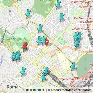 Mappa Via Messina, 00198 Roma RM, Italia (1.406)