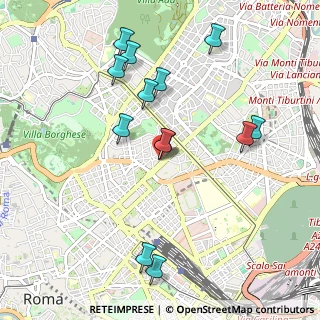 Mappa Via Messina, 00198 Roma RM, Italia (1.07308)