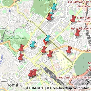 Mappa Via Messina, 00198 Roma RM, Italia (1.22357)