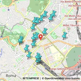 Mappa Via Messina, 00198 Roma RM, Italia (1.012)
