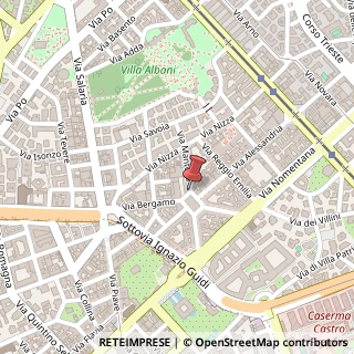 Mappa Via Mantova,  1, 00198 Roma, Roma (Lazio)