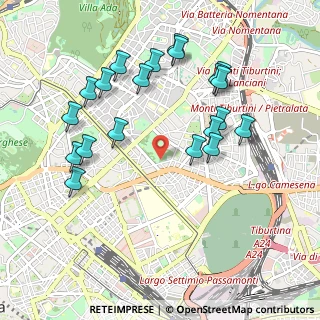 Mappa Via Siracusa n, 00161 Roma RM, Italia (1.0935)
