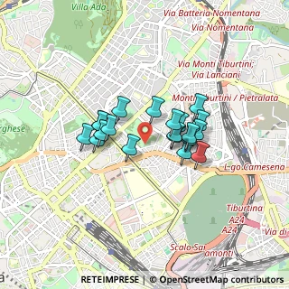Mappa Via Siracusa n, 00161 Roma RM, Italia (0.6525)