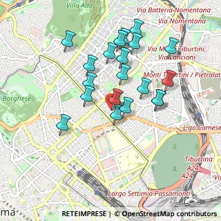 Mappa Via Celso Cornelio, 00161 Roma RM, Italia (0.9075)
