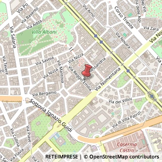 Mappa Via Reggio Emilia, 32/b, 00198 Roma, Roma (Lazio)