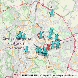 Mappa Via Cosenza, 00100 Roma RM, Italia (3.85278)