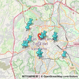 Mappa Via Costantino Morin, 00195 Roma RM, Italia (3.46333)
