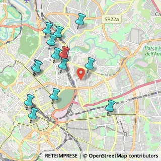 Mappa Via Serretta Enrico, 00157 Roma RM, Italia (2.36571)