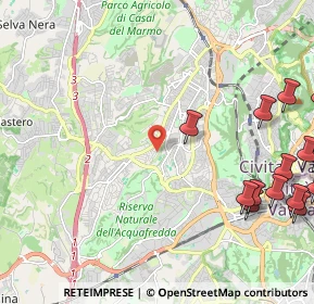 Mappa Via Apricale, 00168 Roma RM, Italia (3.45438)