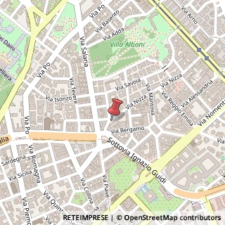 Mappa Via Nizza, 22, 00198 Roma, Roma (Lazio)
