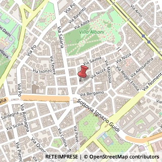 Mappa Via Velletri, 10, 00198 Roma, Roma (Lazio)