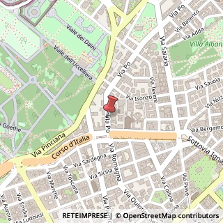 Mappa Via Po,  10, 00198 Roma, Roma (Lazio)