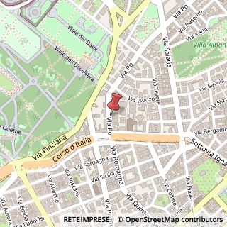 Mappa Via Po, 10, 00198 Roma, Roma (Lazio)