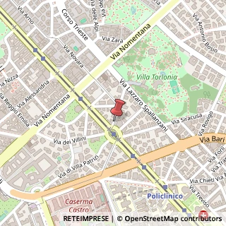 Mappa Via Bartolomeo Eustachio, 2, 00161 Roma, Roma (Lazio)