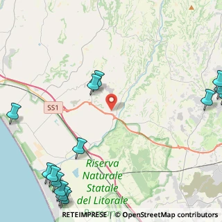 Mappa Via Giuseppe Fraccaroli, 00054 Fiumicino RM, Italia (7.33714)