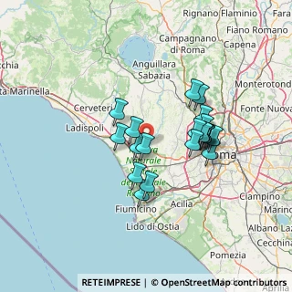 Mappa Via Giuseppe Fraccaroli, 00054 Fiumicino RM, Italia (11.7665)