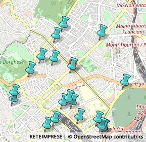 Mappa Via Andrea Vesalio, 00161 Roma RM, Italia (1.367)