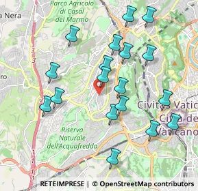 Mappa Via Francesco Maria Torrigio, 00168 Roma RM, Italia (2.08111)