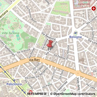 Mappa Via Catanzaro, 9, 00161 Roma, Roma (Lazio)