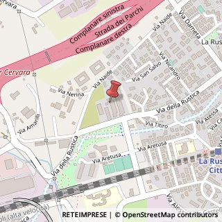 Mappa Via della Rustica, 125, 00155 Roma, Roma (Lazio)