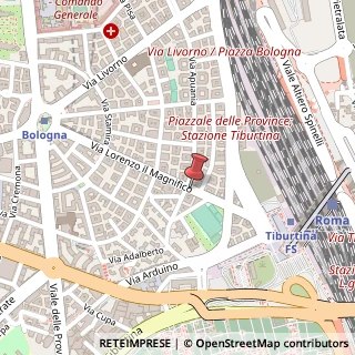 Mappa Via Lorenzo il Magnifico,  97, 00162 Roma, Roma (Lazio)