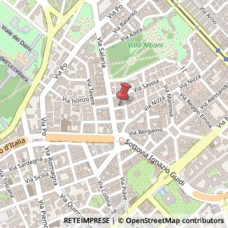 Mappa Via Rieti, 21, 00198 Roma, Roma (Lazio)