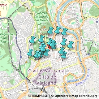 Mappa Via Augusto Aubry, 00195 Roma RM, Italia (0.5955)