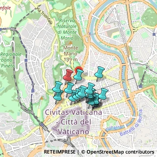 Mappa Via Augusto Aubry, 00195 Roma RM, Italia (0.767)