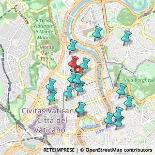 Mappa Via Enrico Tazzoli, 00195 Roma RM, Italia (1.04778)
